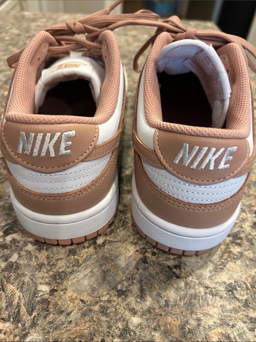 Nike Women’s Low-Top Sneakers - White & Dusty Pink - Picture 4 of 7